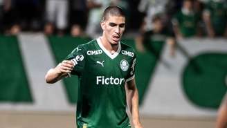 Pimenta durante jogo do Palmeiras
