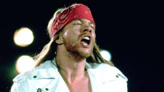 Axl Rose vocalista do Guns N' Roses, em 1992