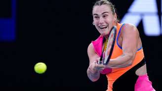 Sabalenka em ação no Australian Open