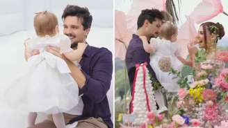 Luan Santana e Jade Magalhães celebram um ano da filha, Serena, em festa luxuosa