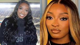 Simone Biles muda o visual