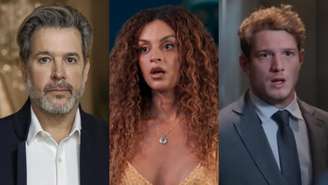 Ferette (Murilo Benício), Viviane (Gabriela Loran) e Leonardo (Pedro Novaes) de Três Graças (Reprodução/TV Globo)