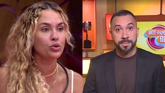 Sarah Andrade, participante do BBB 26, e Gil do Vigor (Reprodução/TV Globo)