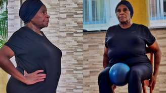 Zezé Motta posta vídeo se exercitando