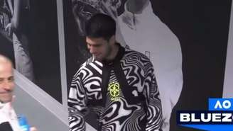 Alcaraz e o agasalho da Seleção Brasileira