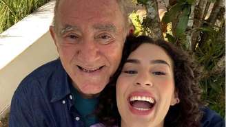 Renato Aragão e sua filha Lívian