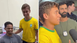 Nikolas Ferreira visita vítimas atingidas por raio em Brasília / Reprodução: Instagram