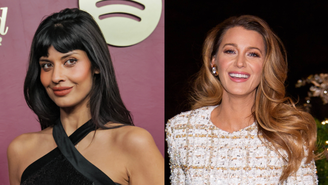 À esquerda, Jameela Jamil e à direita, Blake Lively (Fotos: Rodin Eckenroth/FilmMagic e XNY/Star Max/GC Images)