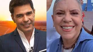 Zezé Di Camargo e Astrid Fontenelle