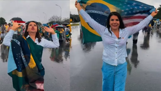 Mara Maravilha diz que quer concorrer ao Senado após participar de caminhada em Brasília
