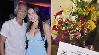 Alicya Gomes ganhou buquê de flores de Romário —