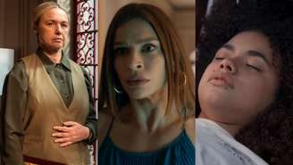 Helga (Kelzy Ecard), Arminda (Grazi Massafera) e Joélly (Alana Cabral) de Três Graças (Reprodução/TV Globo)