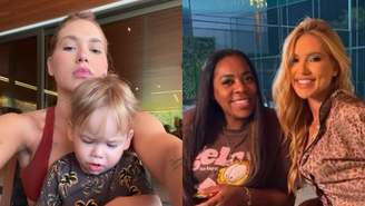 Filho de Virginia Fonseca chama mãe de Vini Jr. de 'vovó'