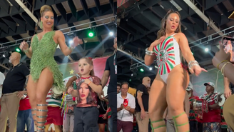 Ex e atual rainha da Grande Rio, Paolla Oliveira e Virginia viralizam ao sambarem juntas