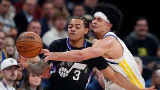 O Golden State Warriors venceu o Utah Jazz pela NBA