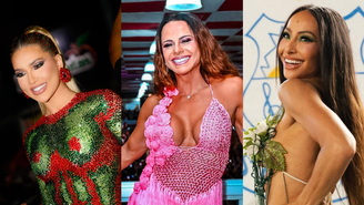 Virginia Fonseca, Viviane Araújo e Sabrina Sato são rainhas de bateria no Rio de Janeiro
