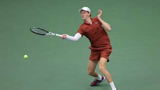 Jannik Sinner em ação no US Open