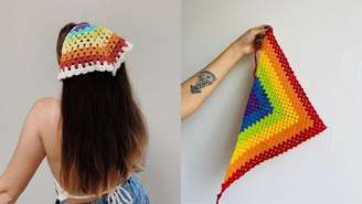 Confira como fazer e usar bandana de crochê