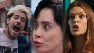 Raul (Paulo Mendes), Samira (Fernanda Vasconcellos) e Arminda (Grazi Massafera) de Três Graças (Reprodução/TV Globo)