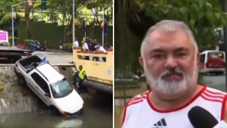 Após cair com carro em canal do Rio, motorista não se abala: ‘Tem coisa pior, que é a violência’