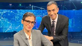 Âncora do 'JN', Renata Vasconcellos e César Tralli serão os mediados do debate presidencial de 1º turno na Globo