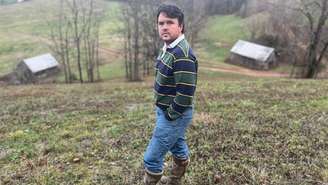 O incorporador imobiliário Josh Abbotoy, no local do seu futuro projeto urbanístico, perto da cidade americana de Gainesboro, no Estado do Tennessee