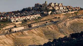 Assentamento judaico de Malle Adumim, localizado no nordeste de Jerusalém, na Cisjordânia ocupada por Israel, em 4 de fevereiro de 2026.