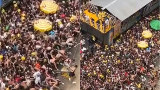 Bloco de Calvin Harris em São Paulo tem tumulto e grades derrubadas / Reprodução: g1