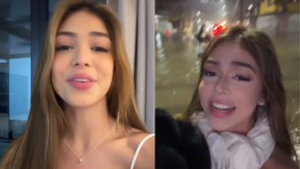 Sem jetski, Melody fica presa em enchente no Rio e precisa abandonar o carro após alagamento