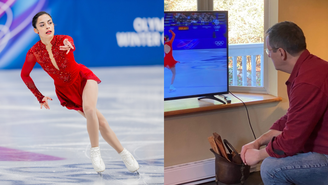 Patinadora ganha torcida do professor nas Olimpíadas após esquecer de entregar trabalho