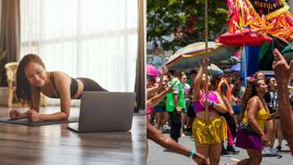 Dá para manter o treino em casa e ainda curtir o bloquinho no Carnaval sem culpa