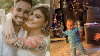 Viúvo de Isabel Veloso emociona a web ao mostrar primeiros passos do filho do casal / Reprodução: Instagram