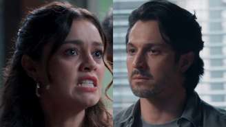 Gerluce (Sophie Charlotte) e Paulinho (Romulo Estrela) de Três Graças (Reprodução/TV Globo)