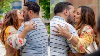 Consuelo (Viviane Araújo) e Misael (Belo) em Três Graças (Divulgação/TV Globo)