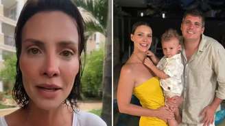 Camila Rodrigues desabafa sobre sufoco para medicar o filho com otite