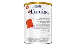 a Anvisa ordenou o recolhimento imediato de dez lotes da fórmula infantil Alfamino (400g)