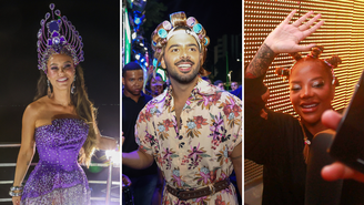 Famosos aproveitam o primeiro dia de carnaval no circuito Barra Ondina em Salvador