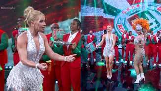 Virginia Fonseca e Lívia Andrade no Domingão com Huck (Reprodução/TV Globo)