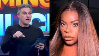 Luciano Huck no Domingão e Jojo Todynho (Reprodução/TV Globo/Instagram)