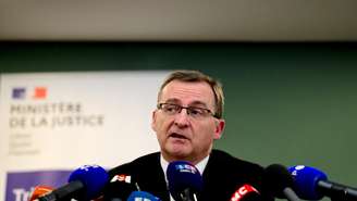 Thierry Dran, procurador de Lyon, durante a coletiva de imprensa realizada em 16 de fevereiro de 2026.