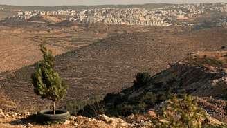Colônia israelense de Beitar Illit, na Cisjordânia ocupada, em 18 de novembro de 2025