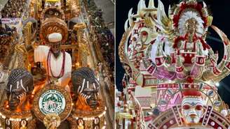 Mancha Verde e Independente Tricolor em desfile no Grupo de Acesso 1 em São Paulo
