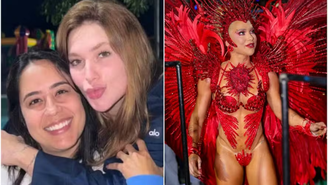 Irmã de Zé Felipe acompanha desfile de Virginia na Sapucaí 'Sempre com você'/ Reprodução/Instagram e Victor Chapetta/Brazil News