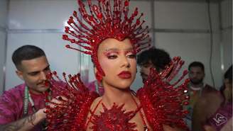 Virginia mostra bastidores do desfile da Grande Rio em live