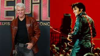 Baz Luhrmann e Elvis Presley (Fotos (da esquerda para a direita): Grant Buchanan/Dave Benett/WireImage e Michael Ochs Archives/Getty Images)