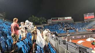 Chuva impediu disputa das semifinais do Rio Open.