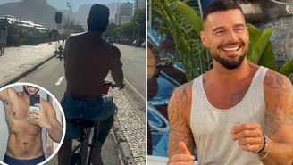 Após Carnaval no Rio, Ricky Martin reage a foto de ator brasileiro de sunga / Reprodução: Instagram