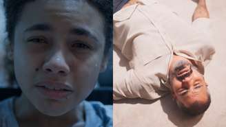 Joélly (Alana Cabral) e Jorginho (Juliano Cazarré) de Três Graças (Reprodução/TV Globo)