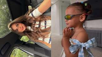 Amanda Kimberlly exibe cliques inéditos de filha com Neymar