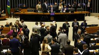 Plenário da Câmara dos Deputados em Brasília.
